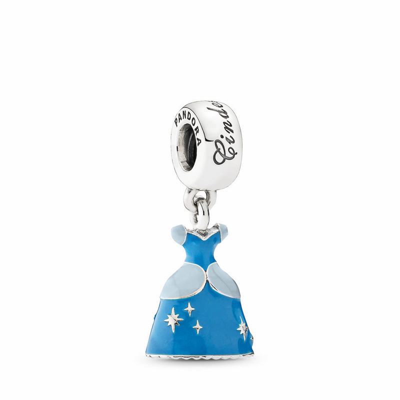 Pandora Australia Disney Cinderella's Dress Dangle Charm - Sterling Silver | TCAJPB503